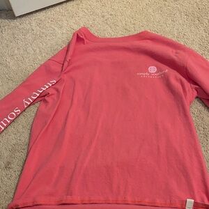 Simply Southern Coral Long Sleeve Tee for Kids